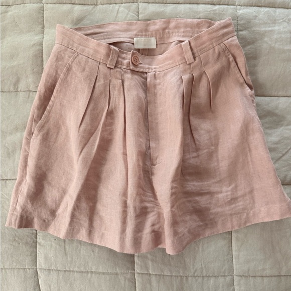Posse Pierre Linen Shorts - Pink - Size M - Picture 2 of 5